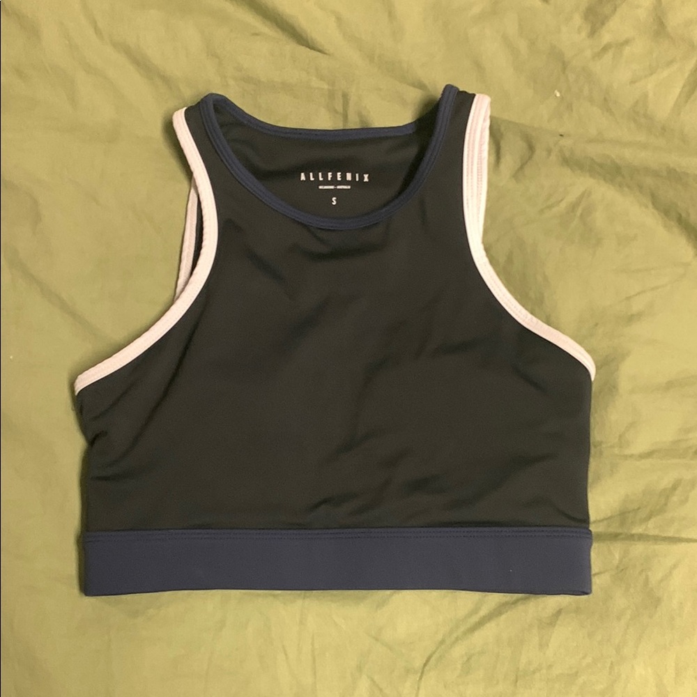 Allfenix Black and Navy Sports Bra